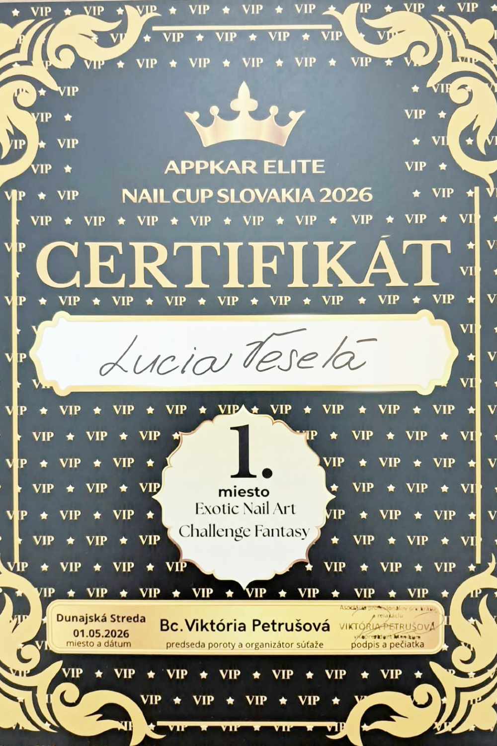 Certifikát 1